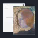 Fragment av Helene Schjerfbeck Vykort<br><div class="desc">Helene Schjerfbeck - Fragment,  1904. Helene Schjerfbeck var en finsk målare. Hon är en modern målare och känd för sina realistiska verk och för sitt självförverkligande porträtt,  och även för sina landskap och liv.</div>