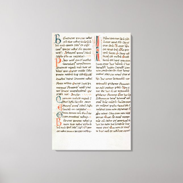 Fragment från ett katariskt manuskript canvastryck (Framsida)