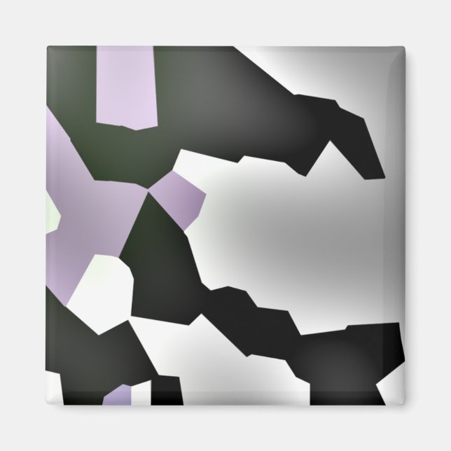 "Fragmented Dream" Digital Abstrakt Art Magnet (Framsidan)