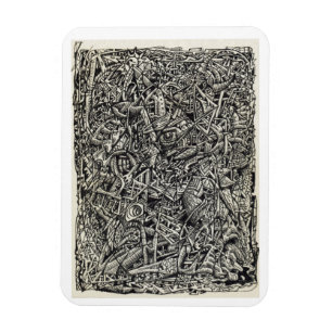 Fragmenterad, flexibel fotomagnet bläck teckning magnet