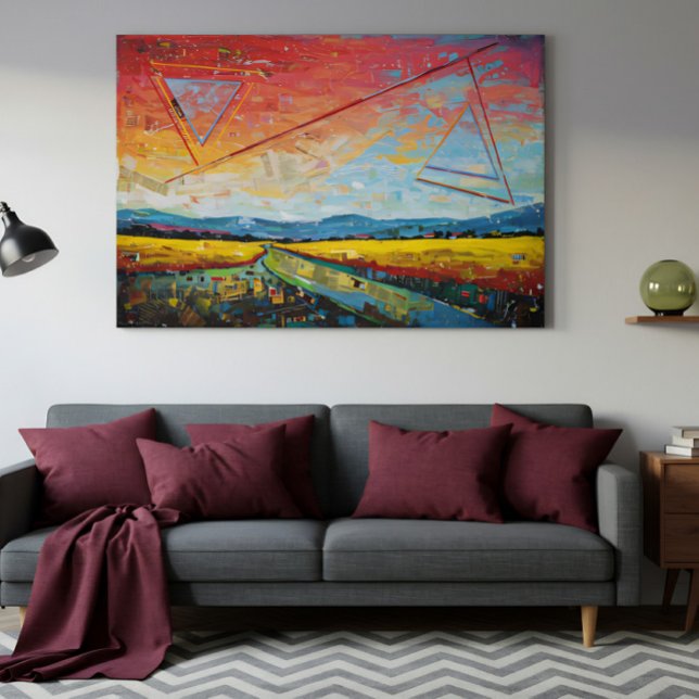 Fragmenterad Horisont Canvastryck (Skapare uppladdad)