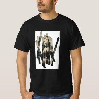 Fragmenterad Porträtt T-shirt – Modern Abstrakt Es