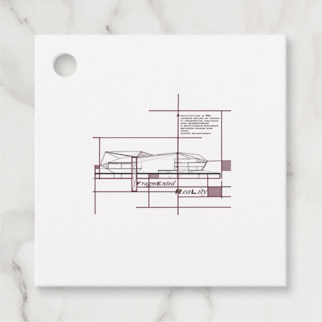 Fragmenterad verklighet - arkitektoniskt uttryck gåvor etiketter (Framsida)