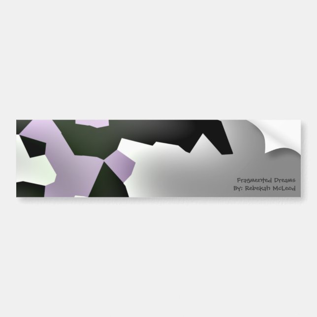 "Fragmenterade drömmar" Geometric Art Bildekal (Framsidan)