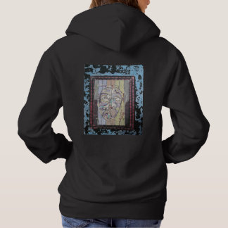 Fragmenterat ansikte i design abstrakt konst t shirt