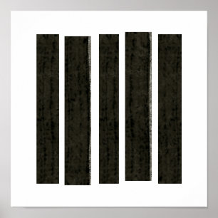 Fragmenterat förtvivlan Modern abstrakt av Fran Ba Poster