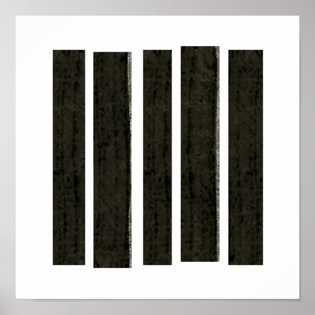 Fragmenterat förtvivlan Modern abstrakt av Fran Ba Poster (Framsidan)