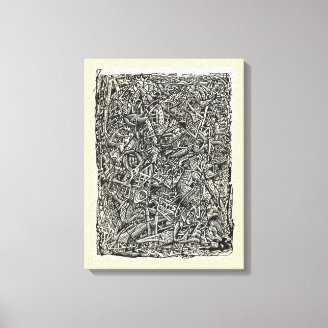 Fragmenterat kanvastryck (Framsida)