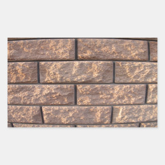 Fragmentering av de stora betongblockens vägg rektangulärt klistermärke