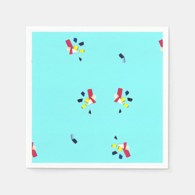 "Fragments" Cocktail Napkin Pappersservett (Framsidan)