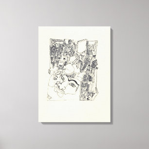 Fragments d'Arts 1 Surreal Teckning Canvas