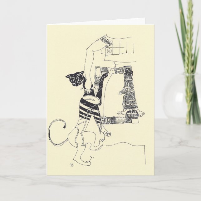 Fragments d'Arts 4 Surreal Teckning Greeting Card Kort (Framsida)