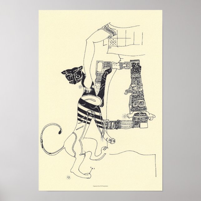 Fragments d'Arts 4 Surrealist Teckning Poster (Framsidan)