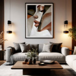 Fragments of the Soul Poster<br><div class="desc">A bold exploration of the human form through cubist lenses. Rich textures and earthy tones create a fragmented face that invites contemplation. Ideal for spaces seeking intellectual depth and contemporary artistic elegance.</div>