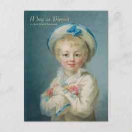 Fragonard A pojke som Pierrot CC1070 Child porträt Vykort