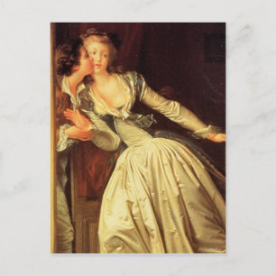 Fragonard Stolen Kiss vykort