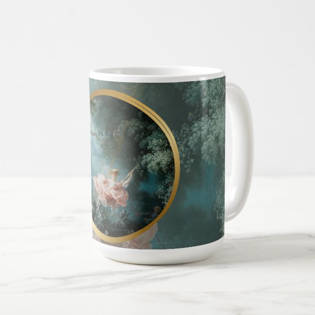 Fragonard ”Svingen” Vintage konstdoftande glas  Kaffemugg (Framsida höger)
