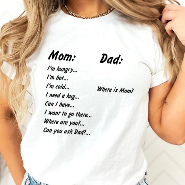 Frågor för mamma och pappa T-shirt (Skapare uppladdad)
