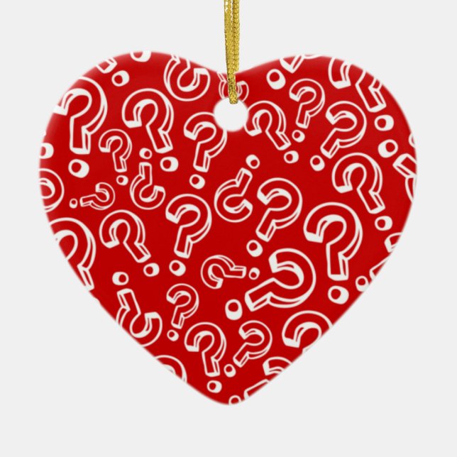 Frågor Julgransprydnad Keramik (Framsidan)