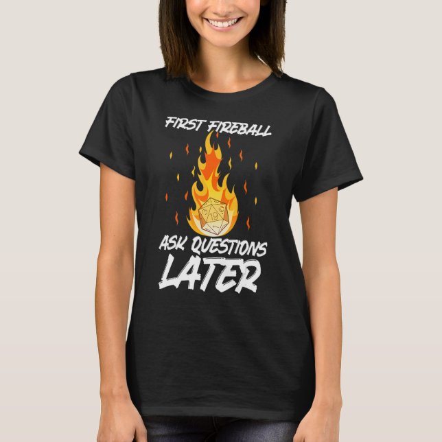 Frågor om första Fireball senare T Shirt (Framsida)