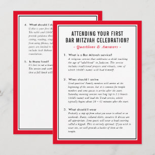 frågor om tjänstinfo för MITZVAH-tjänst råd röd sv Inbjudningar