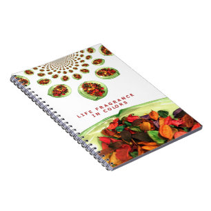 Fragrance of Life: Potpourri Inspirational Message Anteckningsbok Med Spiral