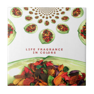 Fragrance of Life: Potpourri Inspirational Message Kakelplatta