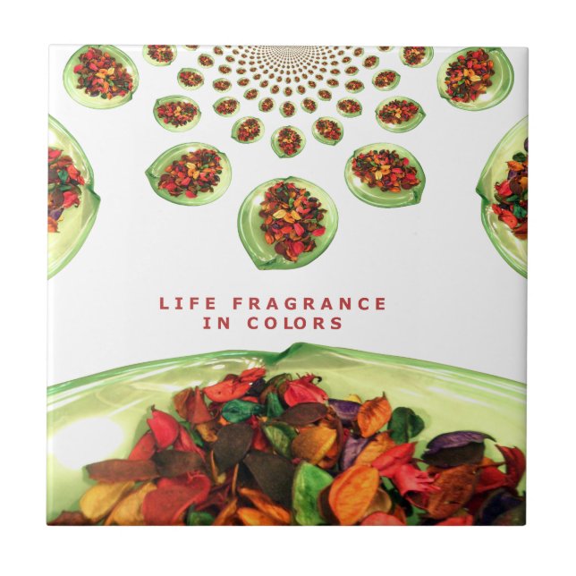 Fragrance of Life: Potpourri Inspirational Message Kakelplatta (Framsidan)