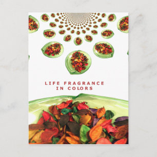 Fragrance of Life: Potpourri Inspirational Message Vykort