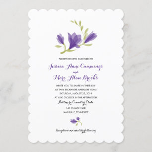Fragrant Freesia Petals BRÖLLOP Inbjudningar