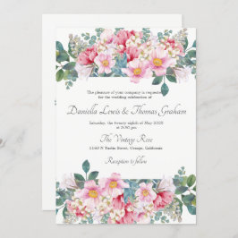 Fragrant Garden bröllopsinbjudan Inbjudningar