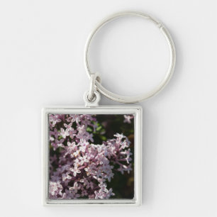 Fragrant Lilac Fyrkantig Silverfärgad Nyckelring