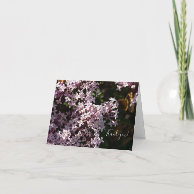 Fragrant Lilac - tackkort (Framsida)