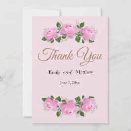 Fragrant Rosa ros, Bröllop Tack, Tack Kort