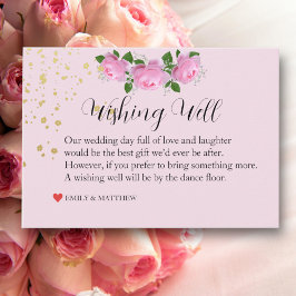 Fragrant Rosa ros, Bröllop Wishing well Tilläggskort