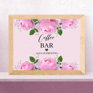 Fragrant Rosa ros, Kaffe Pub Poster