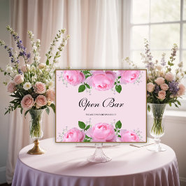 Fragrant Rosa ros, Open Pub Poster