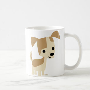 Frågvis lite hundtecknadmugg kaffemugg