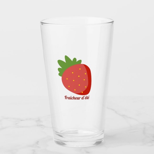 Fraise Fraîcheur d'été Glaskopp (Framsida)