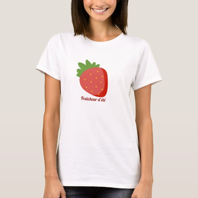 Fraise Fraîcheur d'été T Shirt (Framsida)