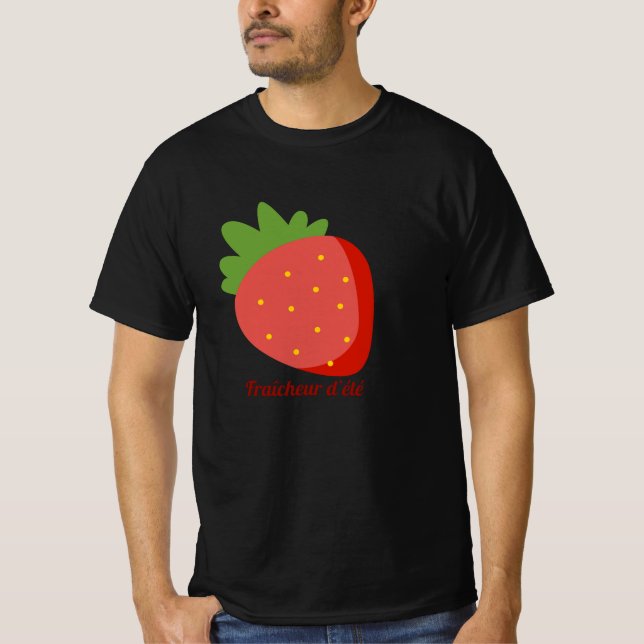 Fraise Fraîcheur d'été T Shirt (Framsida)