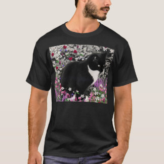 Fräknar i blommor II - smokingkatt T-shirt