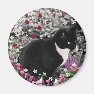 Fräknar i blommor II - Tuxkattunge Magnet