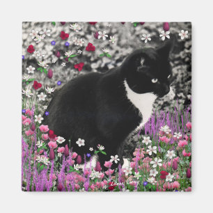 Fräknar i blommor II - Tuxkattunge Magnet