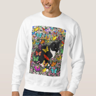 Fräknar i fjärilar - smokingkattunge sweatshirt