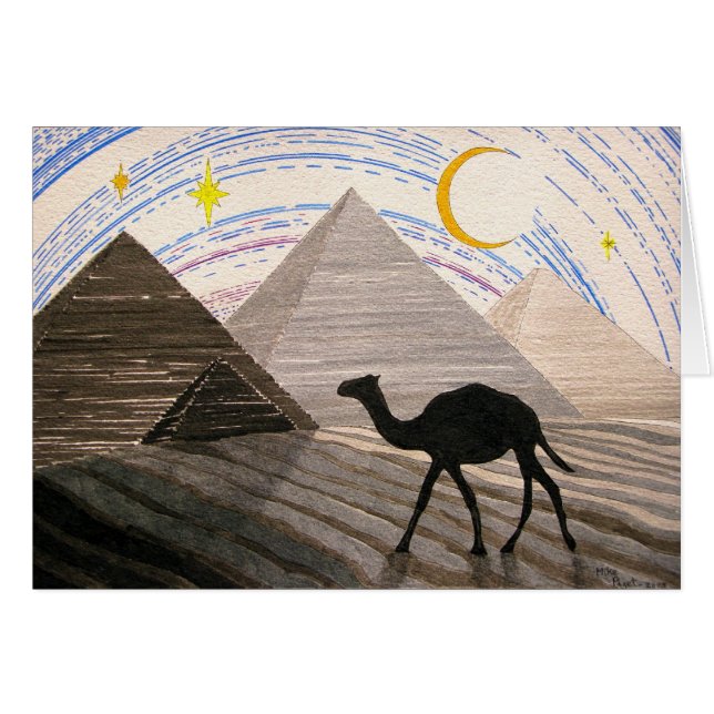 Frakt av öknen hälsningskort (Framsidan Horizontal)