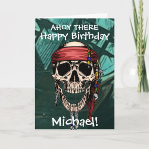 Frakt av pirat Skulls värdkapten Bones  Card Kort