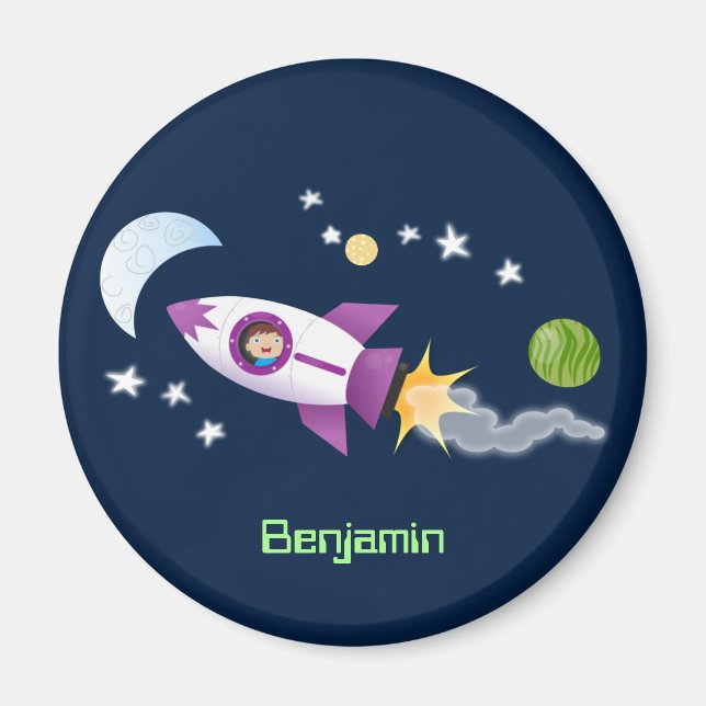 Frakt av rutnätsraket i illustration av tecknaden  magnet (Framsidan)