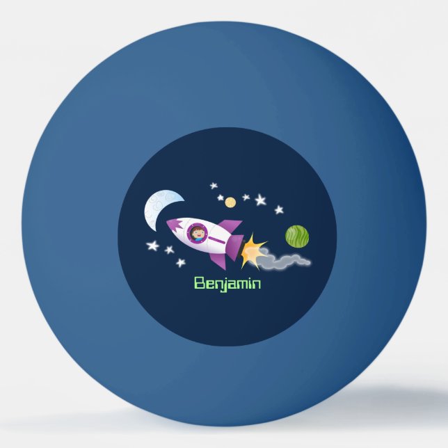 Frakt av rutnätsraket i illustration av tecknaden  pingisboll (Framsidan)