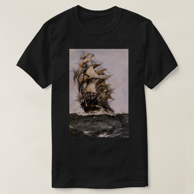 Frakt av Theseus T Shirt (Design framsida)